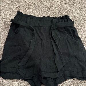 Aeropostale Women's Black High Waist Shorts